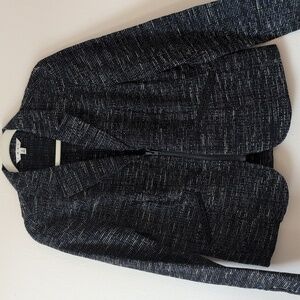 CAbi Tweed Zip Front Jacket 10